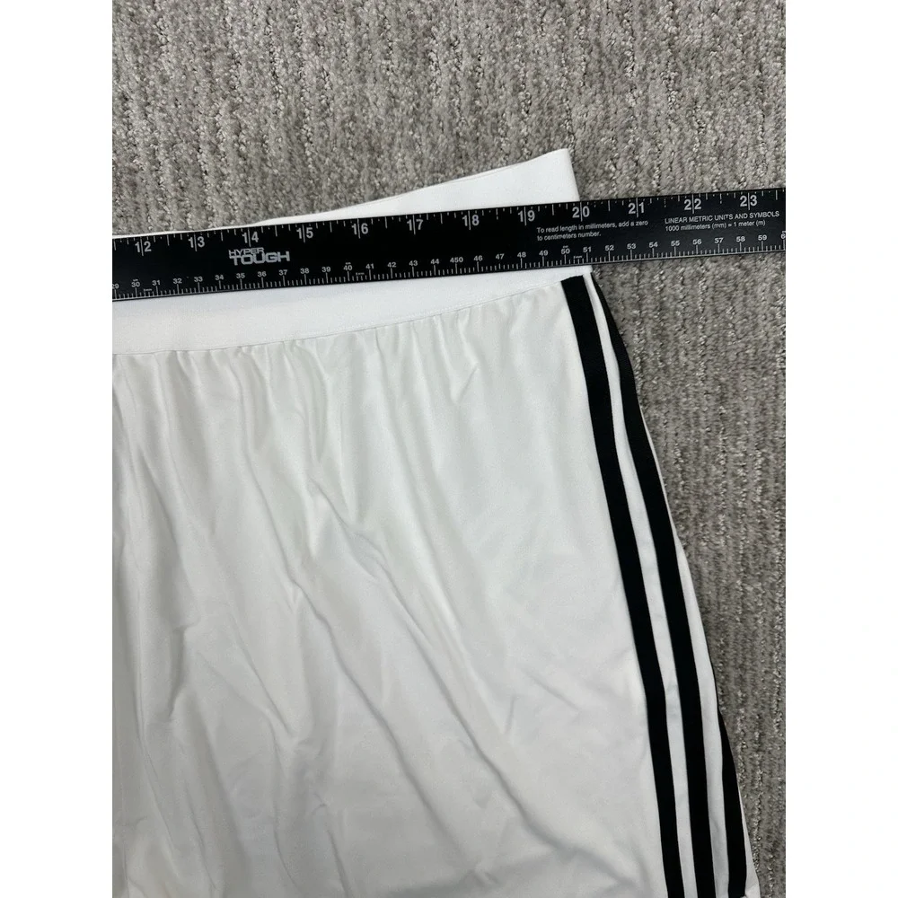 Adidas Tiro 23 Women's White/Black Soccer Shorts HS2316 Drawstring Three Stripes